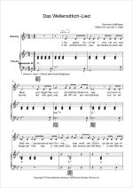 Notenblatt „Das Wellensittich-Lied”