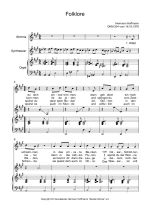 Notenblatt „Folklore”